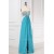 A-Line Sweetheart Beaded Long Blue Chiffon Prom Evening Formal Dresses ED011159