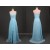 A-Line Sweetheart Beaded Long Blue Chiffon Prom Evening Formal Dresses ED011177