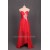 A-Line Sweetheart Beaded Long Red Chiffon Prom Evening Formal Dresses ED011178