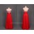 A-Line Sweetheart Beaded Long Red Chiffon Prom Evening Formal Dresses ED011182