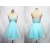 A-Line Sweetheart Beaded Short Blue Tulle Prom Evening Cocktail Dresses ED011189