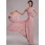 A-Line Off-the-Shoulder Long Pink Chiffon Prom Evening Formal Dresses ED011205