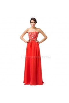 Elegant Beaded Long Chiffon Prom Evening Formal Party Dresses ED010122