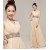 A-Line V-Neck Beaded Long Chiffon Prom Evening Formal Dresses ED011224