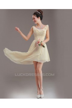A-Line Short Chiffon Prom Evening Bridesmaid Dresses ED011231