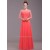 A-Line 3/4 Sleeve Beaded Long Chiffon Prom Evening Formal Dresses ED011244