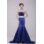 Trumpet/Mermaid Strapless Long Blue Prom Evening Formal Party Dresses ED010127