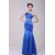 Trumpet/Mermaid Beaded Long Blue Prom Evening Formal Party Dresses ED010128