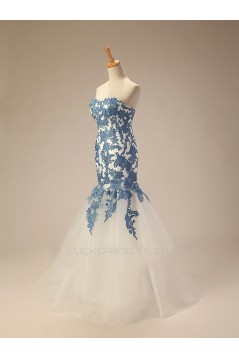 Trumpet/Mermaid Sweetheart Long Prom Evening Formal Dresses ED011283