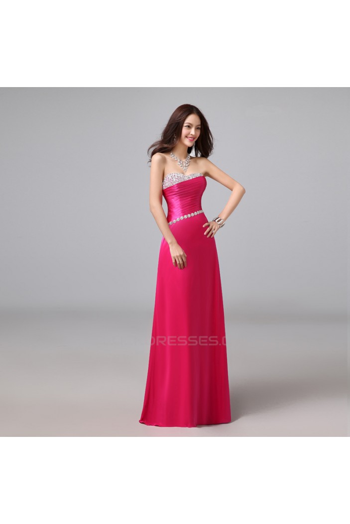 A-Line Sweetheart Beaded Long Prom Evening Formal Dresses ED011288