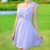 A-Line One-Shoulder Short Chiffon Prom Evening Bridesmaid Dresses ED011334