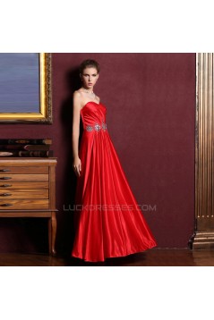 A-Line Sweetheart Beaded Long Prom Evening Formal Dresses ED011338