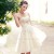 A-Line Strapless Beaded Short Prom Evening Formal Dresses ED011340