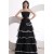 A-Line Strapless Long Black Prom Evening Formal Party Dresses ED010136