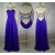 A-Line Sweetheart Beaded Long Blue Chiffon Prom Evening Bridesmaid Dresses ED011409