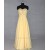 A-Line Sweetheart Beaded Long Yellow Chiffon Prom Evening Formal Dresses ED011421