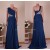 A-Line One-Shoulder Sequins Long Chiffon Prom Evening Formal Dresses ED011450
