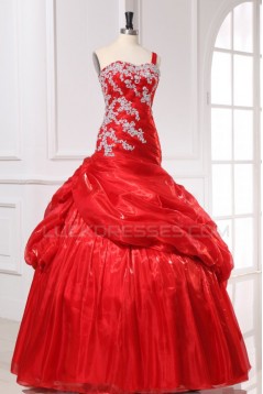 Ball Gown Long Red Prom Evening Formal Party Dresses ED010148
