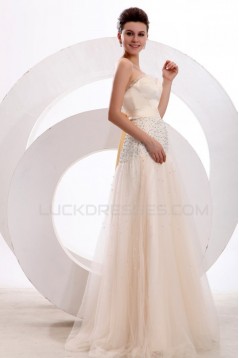 A-Line Sweetheart Beaded Long Prom Evening Formal Party Dresses ED010150