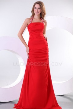 Long Red Beaded Prom Evening Formal Party Dresses ED010152