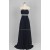 A-Line Strapless Beaded Long Chiffon Prom Evening Formal Dresses ED011522