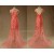 Trumpet/Mermaid Lace Applique Long Red Prom Evening Formal Dresses ED011560