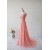 A-Line One-Shoulder Beaded Long Chiffon Prom Evening Formal Dresses ED011604