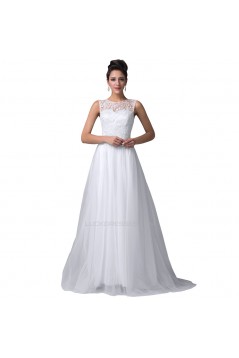 A-Line Bateau Mint Green Lace Long Prom Evening Formal Dresses ED011668
