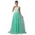 A-Line Bateau Mint Green Lace Long Prom Evening Formal Dresses ED011668