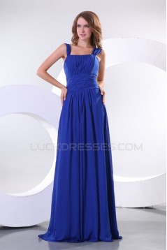 Long Blue Chiffon Prom Evening Formal Party Dresses ED010169