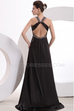 Long Black Beaded Prom Evening Formal Party Dresses ED010174