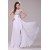 Long White Chiffon Beaded Prom Evening Formal Party Dresses ED010188