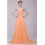 A-Line One-Shoulder Beaded Long Chiffon Prom Evening Formal Party Dresses ED010197