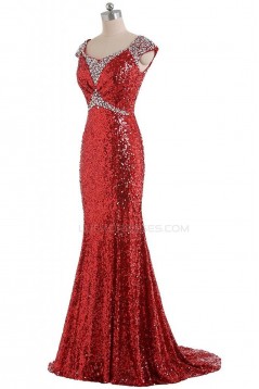 Trumpet/Mermaid Beaded Sequin Long Prom Evening Formal Party Dresses ED010227