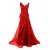 Long Red Beaded Prom Evening Formal Party Dresses ED010236