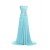 A-Line Sweetheart Beaded Long Blue Chiffon Prom Evening Formal Party Dresses ED010248