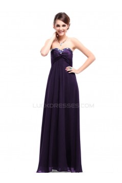 Empire Sweetheart Long Purple Prom Evening Formal Party Dresses/Maternity Dresses ED010261