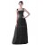 A-Line Beaded Long Black Prom Evening Formal Party Dresses ED010291