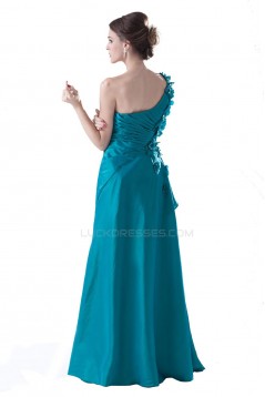 A-Line One-Shoulder Beaded Long Prom Evening Formal Party Dresses ED010301