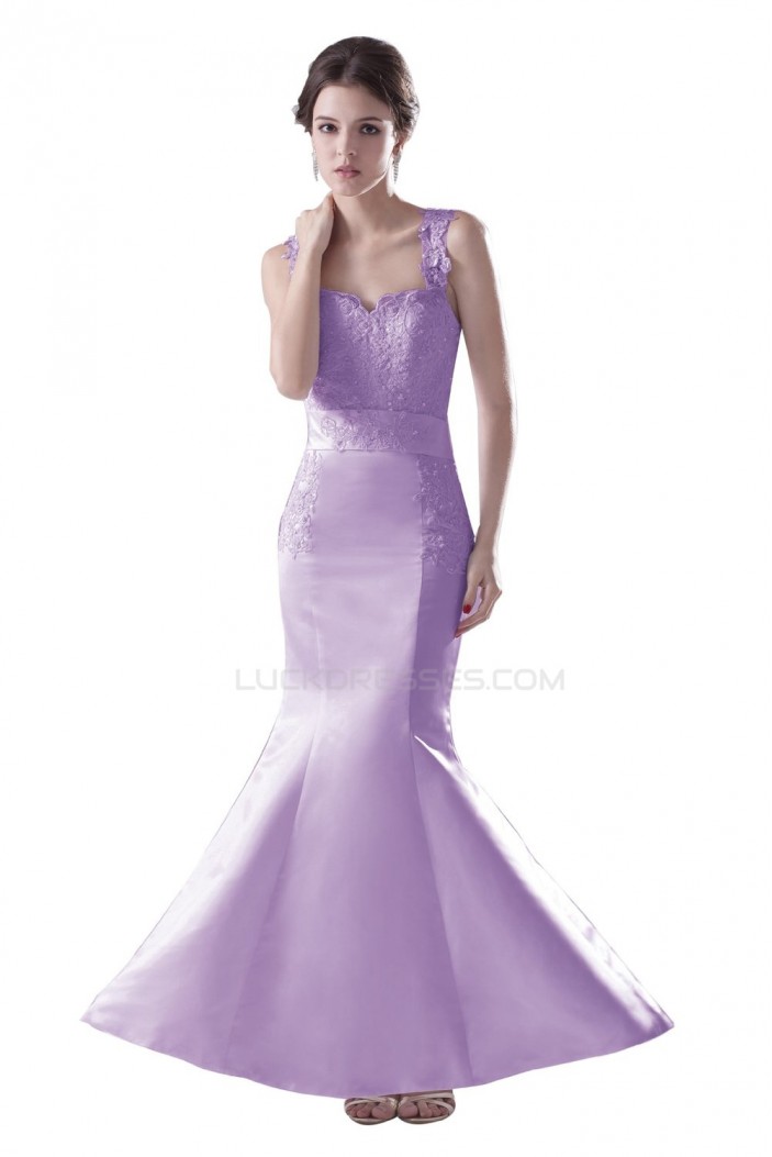 Trumpet/Mermaid Long Purple Applique Prom Evening Formal Party Dresses ED010333