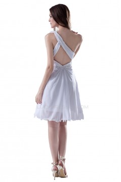 One-Shoulder Short Chiffon Prom Evening Formal Party Dresses ED010334