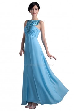 Long Blue Chiffon Prom Evening Formal Party Dresses ED010351