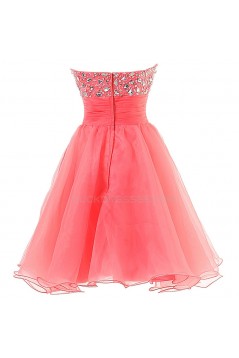 A-Line Sweetheart Beaded Short Prom Evening Formal Party Dresses ED010354