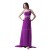 Long Purple One-Shoulder Beaded Chiffon Prom Evening Formal Party Dresses ED010363