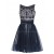 A-Line Beaded Short Prom Evening Formal Party Dresses ED010381
