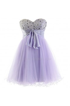 A-Line Sweetheart Beaded Short Prom Evening Formal Party Dresses ED010387