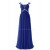 Sheath/Column Beaded Long Blue Chiffon Prom Evening Formal Party Dresses ED010410