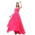 A-Line Halter Long Pink Chiffon Prom Evening Formal Party Dresses ED010425