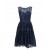 Short Navy Blue Lace Prom Evening Formal Party Dresses ED010432