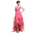 High Low Strapless Beaded Pink Prom Evening Formal Party Dresses ED010468